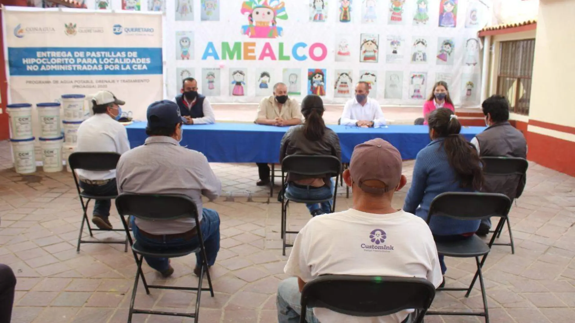 La CEA culminó en Amealco una gira por todo el estado para entregar este apoyo.  Cortesía Gobierno Amealco.